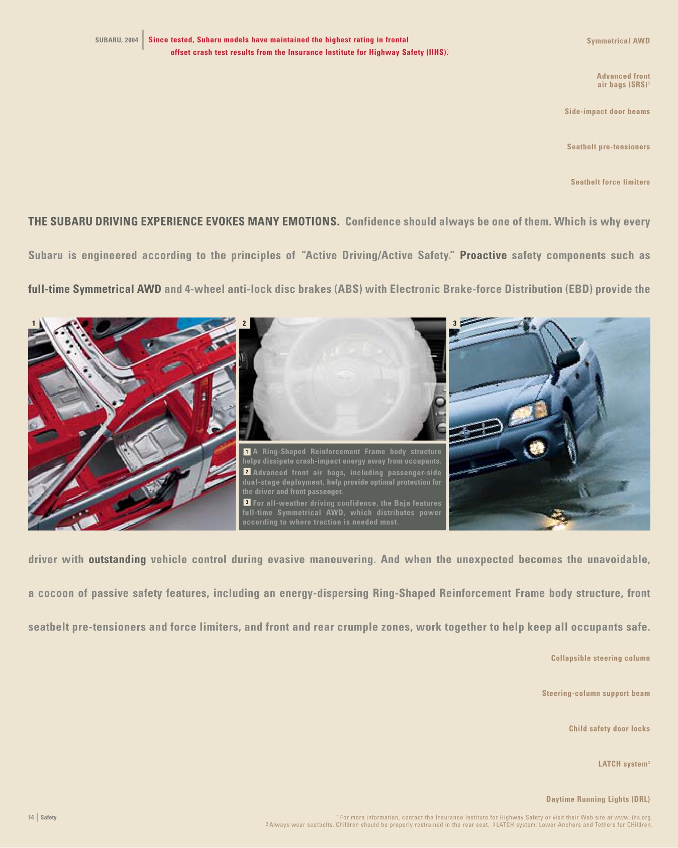 2005 Subaru Baja Brochure Page 12